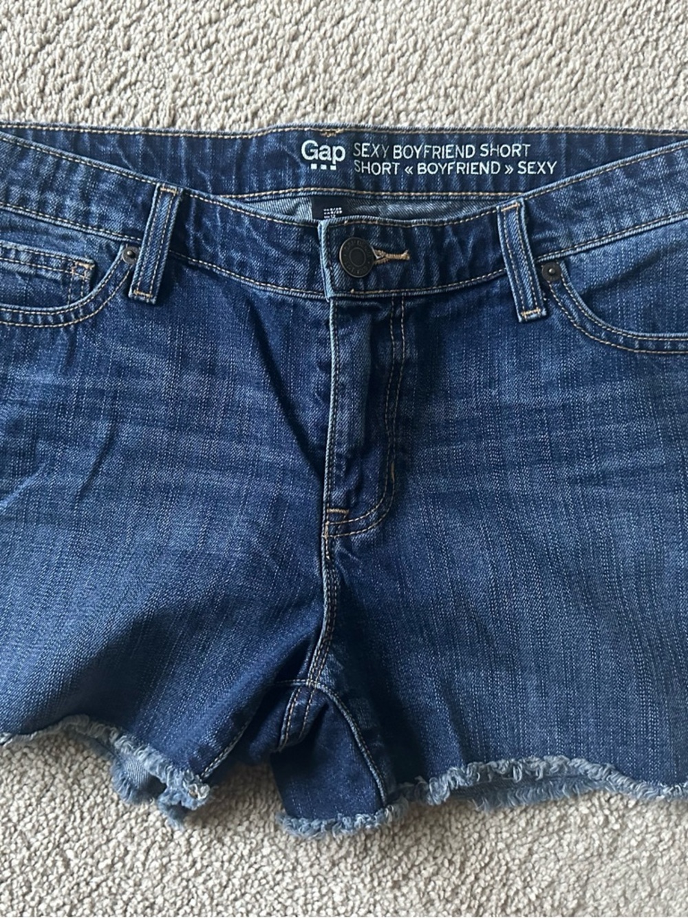 GAP Dark Blue Denim Sexy Boyfriend Shorts
